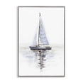 thumbnail image 1 of Stupell Industries Transitional Minimal Sailboat Reflection Gray Framed Giclee Art, 20 x 30, by Victoria Barnes, 1 of 8