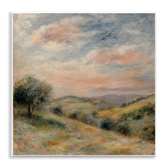 Stupell Industries Transitional Springtime Hills Landscape Wall Plaque Art, 12 x 12, by Petals Prints Design