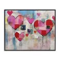 thumbnail image 1 of Stupell Industries Transitional Urban Hearts Collage Black Framed Giclee Art, 30 x 24, by LSR Design Studio, 1 of 8