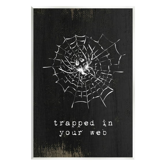 Stupell Industries Trapped In Your Web Spider Graphic Art Unframed Art Print Wall Art, Design by Lil' Rue
