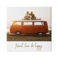 thumbnail image 1 of Stupell Industries Travel Love Happy Phrase Retro Beach Van Romance, 30 x 30, Design by Birch&Ink, 1 of 7
