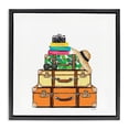 thumbnail image 1 of Stupell Industries Eclectic Travel Suitcases & Camera Black Floating Frame Canvas Art, 18 x 18, by Amanda Greenwood, 1 of 8