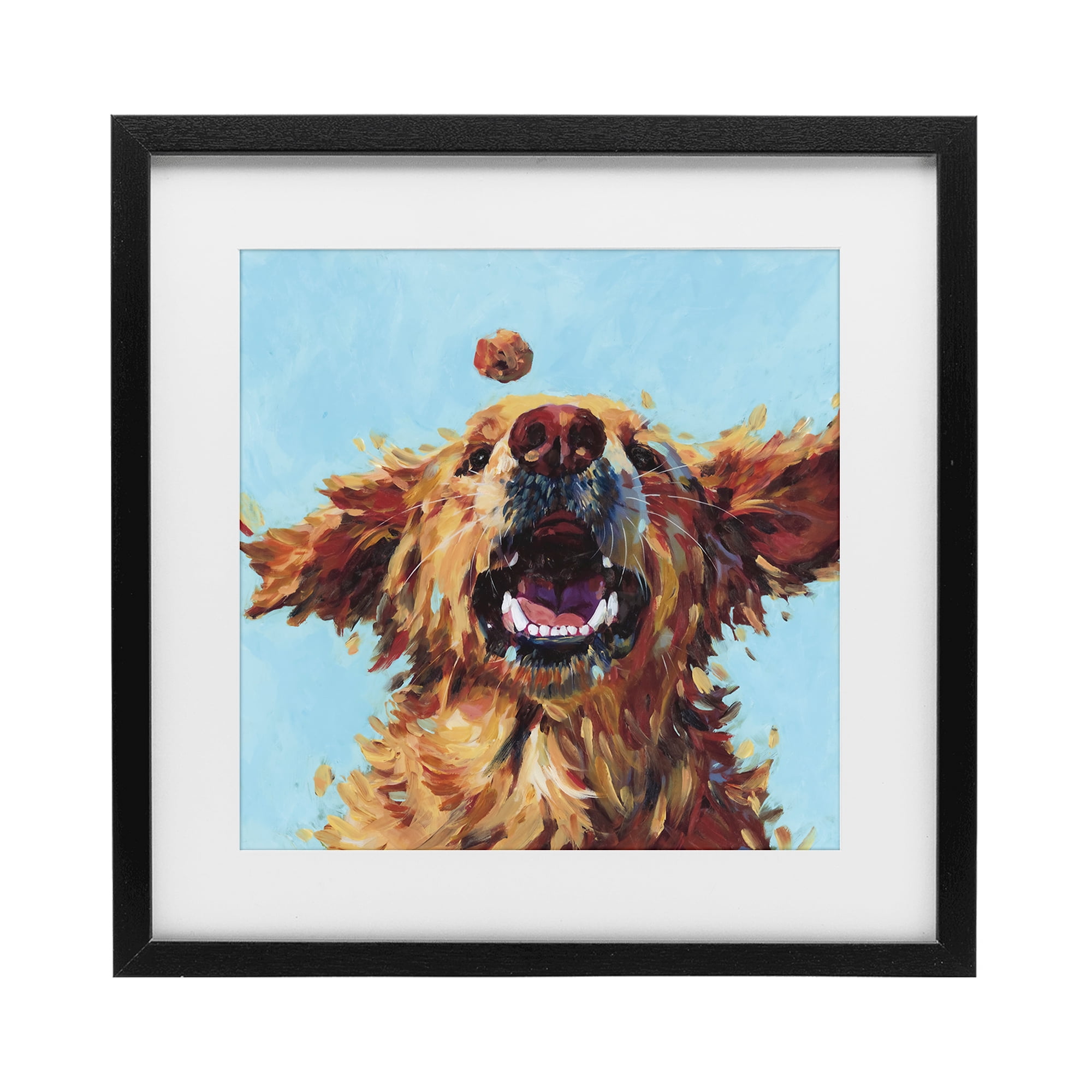 Stupell Industries Treato Loyal Dog Black Framed Print Under Glass, design by Studio Bautista