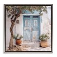 thumbnail image 1 of Stupell Industries Traditional Tree & Blue Doorway Gray Floating Frame Canvas Art, 18 x 18, by Riley B, 1 of 8