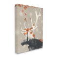 thumbnail image 1 of Stupell Industries Tree Forest Elk Silhouette Orange Florals Canvas Wall Art by Ziwei Li, 1 of 6