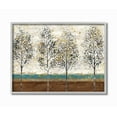 thumbnail image 1 of Stupell Industries Tree Line Abstract Gold Blue Landscape Painting Framed Wall Art by Main Line Studio, 1 of 1