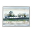 thumbnail image 1 of Stupell Industries Tree Orchard Flowing River Watercolor Nature Scene Painting Gray Framed Art Print Wall Art, Design by Nan, 1 of 8