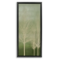 Stupell Industries Tree Over Ombre Landscape & Nature Painting Black Floater Framed Canvas Art Print Wall Art, 11 x 25
