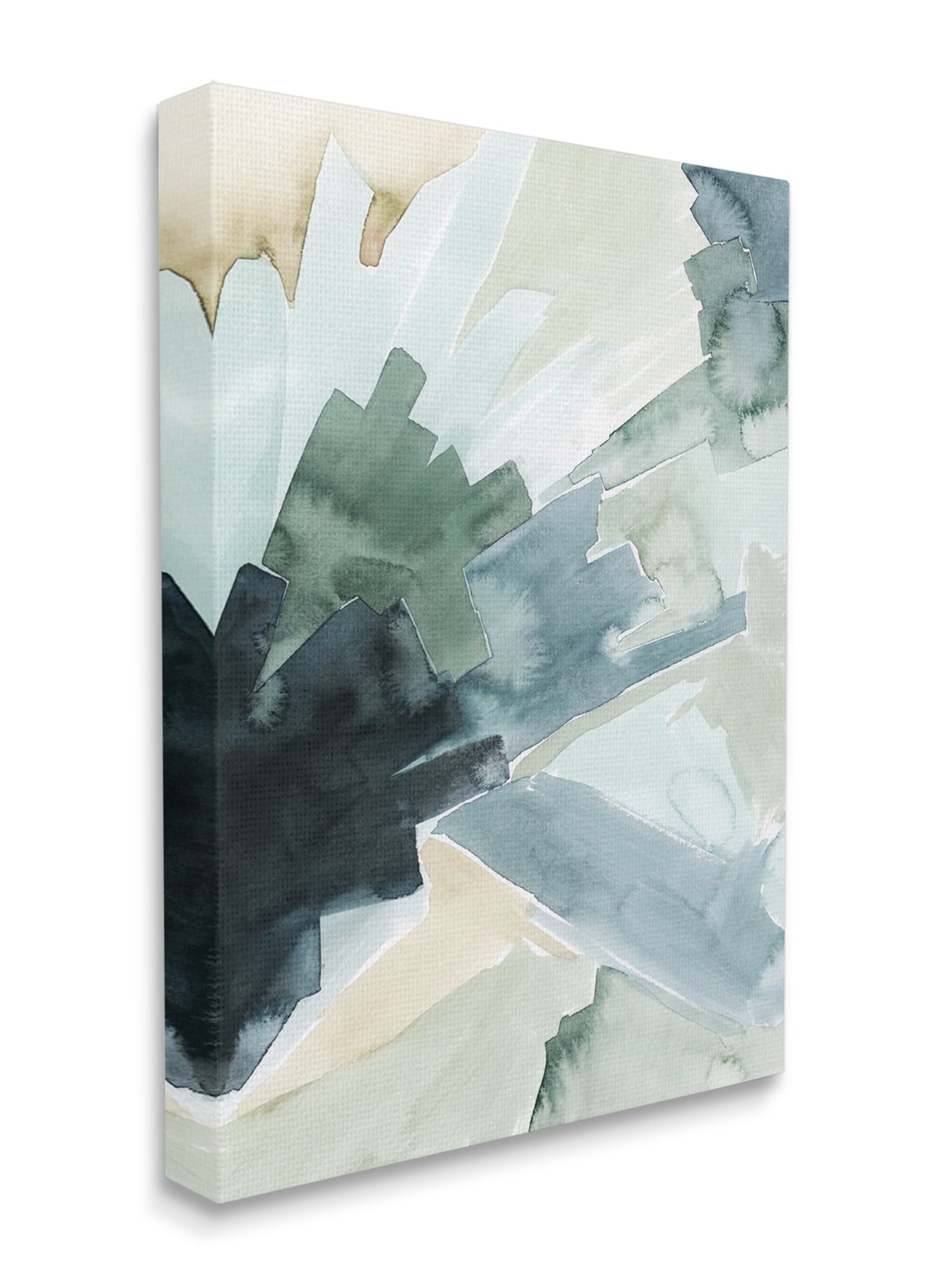 Stupell Industries Tree Shadow Abstract Landscape Painting Green Blue Canvas Wall Art, 30 x 40, Design by Grace Popp