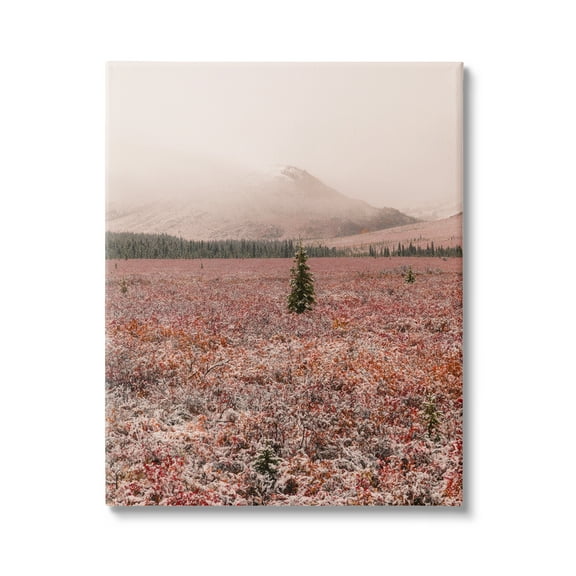 Stupell Industries Tree in Foggy Landscape Landscape Photography Gallery Wrapped Canvas Art Print Wall Art, 16 x 20