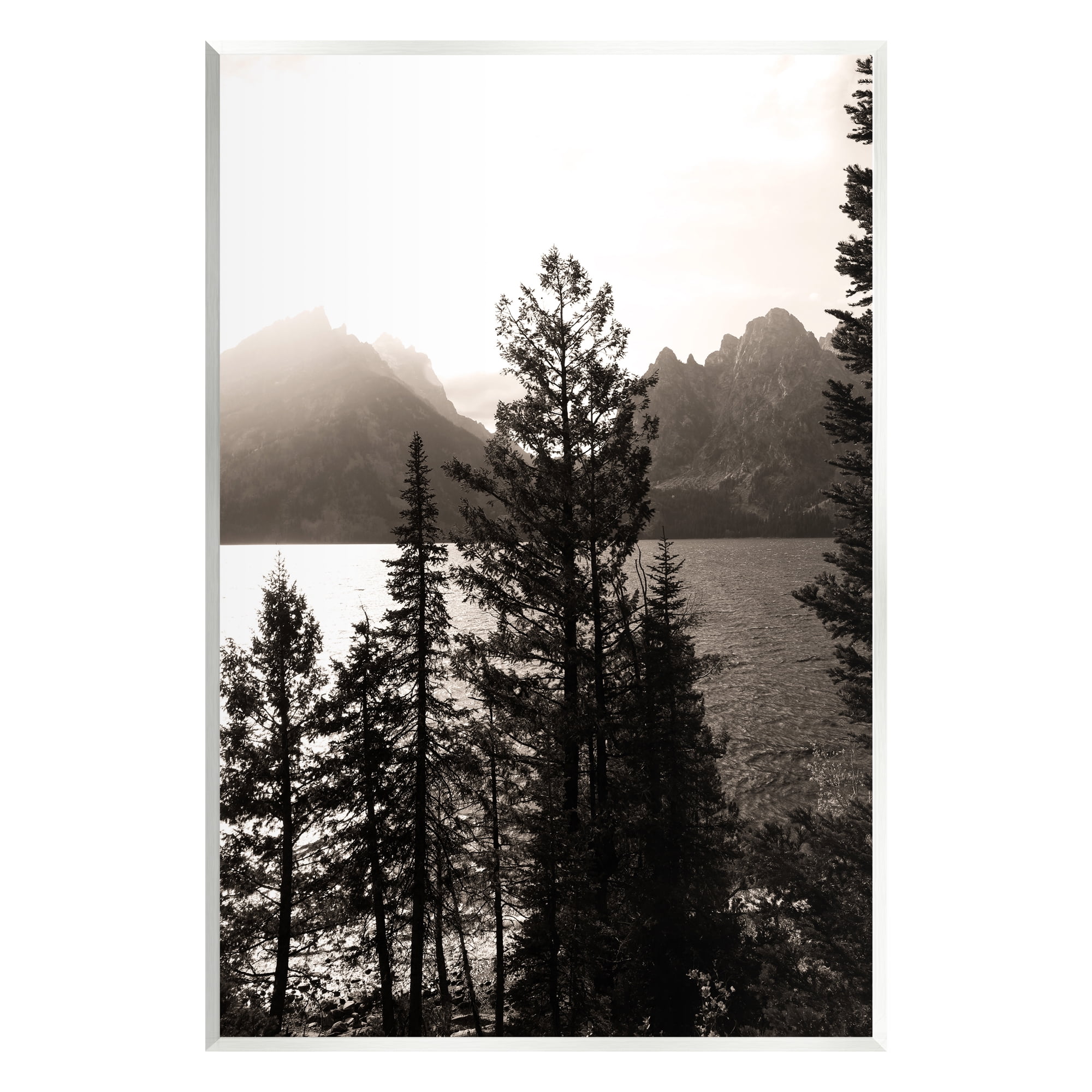 Stupell Industries Trees & Lake View Landscape Photography Unframed Art Print Wall Art, 10 x 15