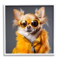 thumbnail image 1 of Stupell Industries Trendy Chihuahua Portrait Animals & Insects Painting White Framed Art Print Wall Art, 17 x 17, 1 of 9