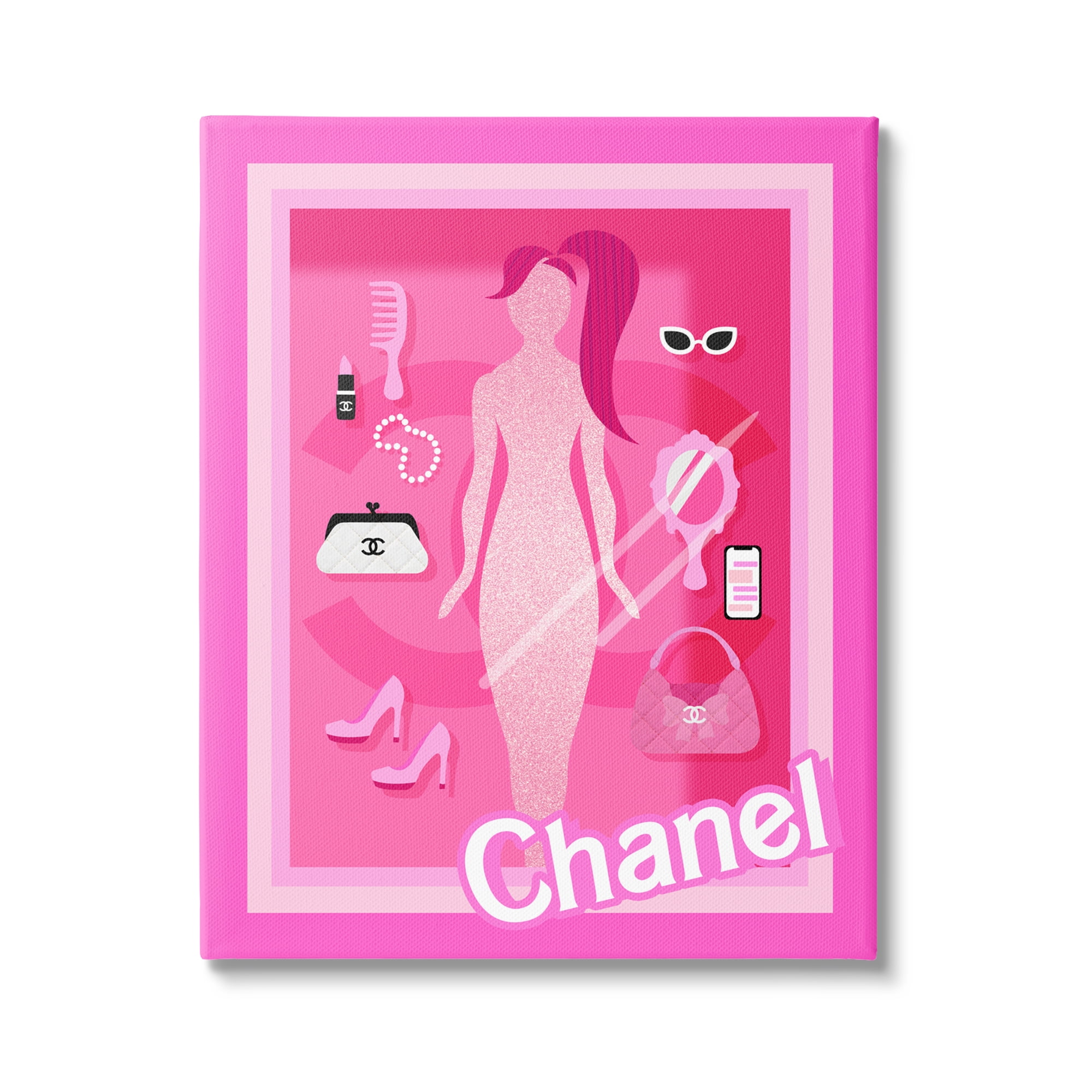 Stupell Industries Trendy Fashion Doll Beauty & Fashion Painting Gallery Wrapped Canvas Print Wall Art, 16 x 20