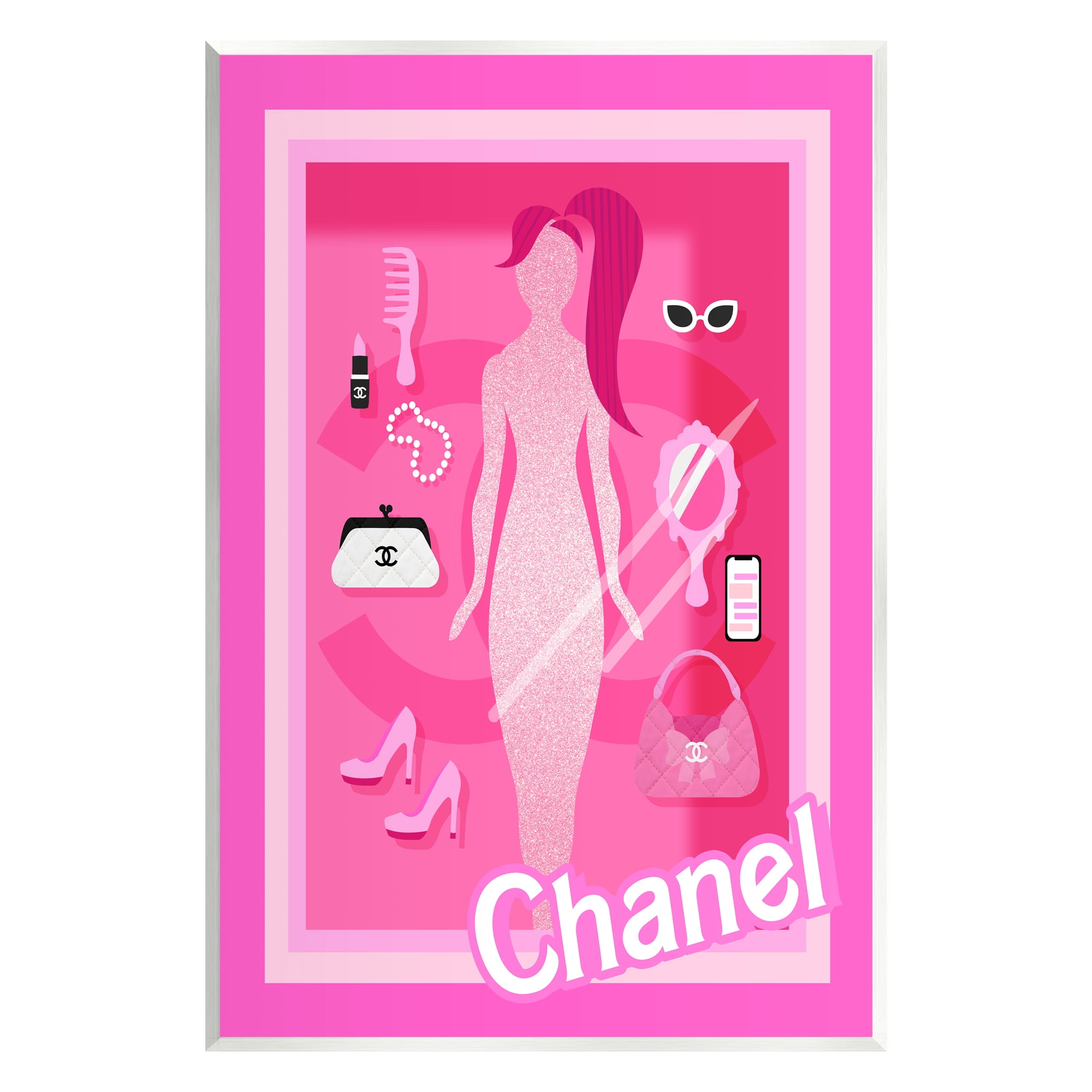 Stupell Industries Trendy Fashion Doll Beauty & Fashion Painting Unframed Art Print Wall Art, 13 x 19