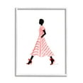 thumbnail image 1 of Stupell Trendy Girl in Red Beauty & Fashion Painting White Framed Art Print Wall Art, 11 x 14, 1 of 9