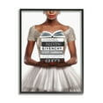 thumbnail image 1 of Stupell Industries Trendy Girl with Books Beauty & Fashion Painting Black Framed Art Print Wall Art, 16 x 20, 1 of 9
