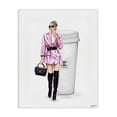 thumbnail image 1 of Stupell Industries Modern Trendy Girl with Coffee Canvas Art, 36 x 48, by Ziwei Li, 1 of 8