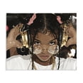thumbnail image 1 of Stupell Industries Contemporary Trendy Girl with Gold Headphones Canvas Art, 20 x 16, by Franklyn Gregory, 1 of 8