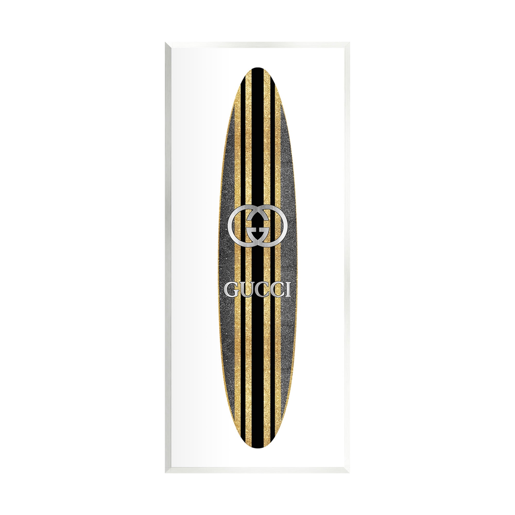 Stupell Industries Trendy Glam Surfboard Nature Painting Unframed Art Print Wall Art, 7 x 17