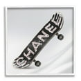 thumbnail image 1 of Stupell Industries Trendy Glitzy Skateboard Glam Fashion Lettering Graphic Art White Framed Art Print Wall Art, Design by Ziwei Li, 1 of 5