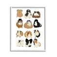 thumbnail image 1 of Stupell Industries Trendy Guinea Pigs Animals & Insects Painting White Framed Art Print Wall Art, 11 x 14, 1 of 9