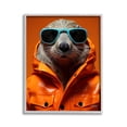 thumbnail image 1 of Stupell Industries Trendy Otter with Glasses Animals & Insects Painting Gray Framed Art Print Wall Art, 11 x 14, 1 of 9