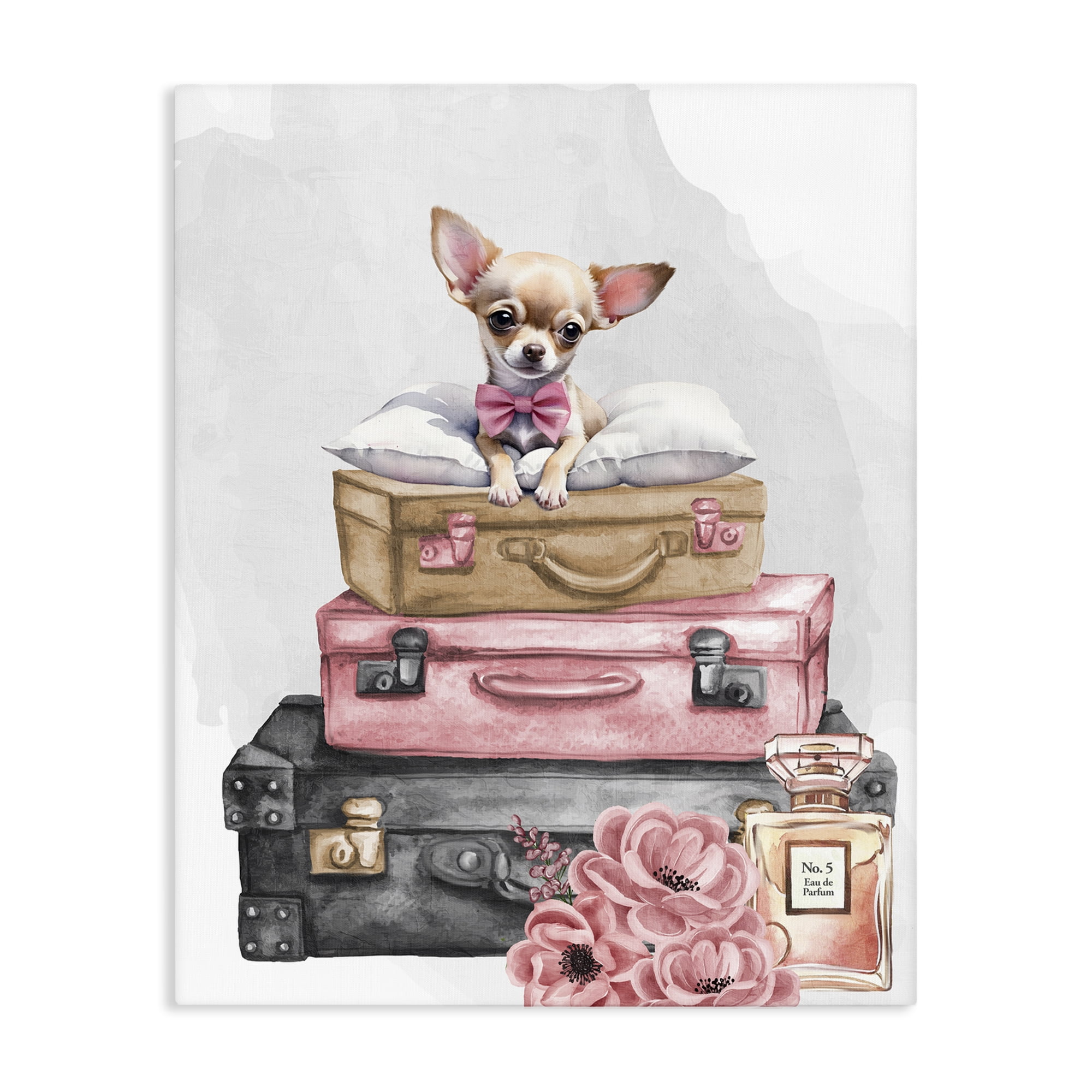 Stupell Industries Trendy Pup Travel Canvas Wall Art, design by Kim Allen