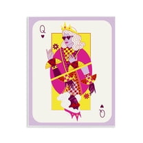 Stupell Industries Trendy Queen Card People Painting Unframed Art Print Wall Art, 11 x 14