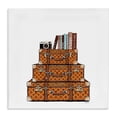 thumbnail image 1 of Stupell Industries Art Deco Trendy Stacked Luggages Canvas Art, 17 x 17, by Amanda Greenwood, 1 of 7