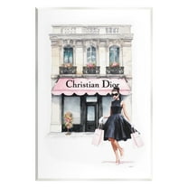 Stupell Industries Trendy Storefront Shopping Town & City Painting Unframed Art Print Wall Art, 10 x 15