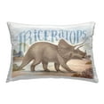 thumbnail image 1 of Stupell Industries Triceratops in Nature Decorative Printed Throw Pillow, 14 x 20, 1 of 8