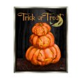 thumbnail image 1 of Stupell Industries Trick Or Treat Halloween Jack-o-Lantern Graphic Art Luster Gray Floating Framed Canvas Print Wall Art, Design by Paul Brent, 1 of 6