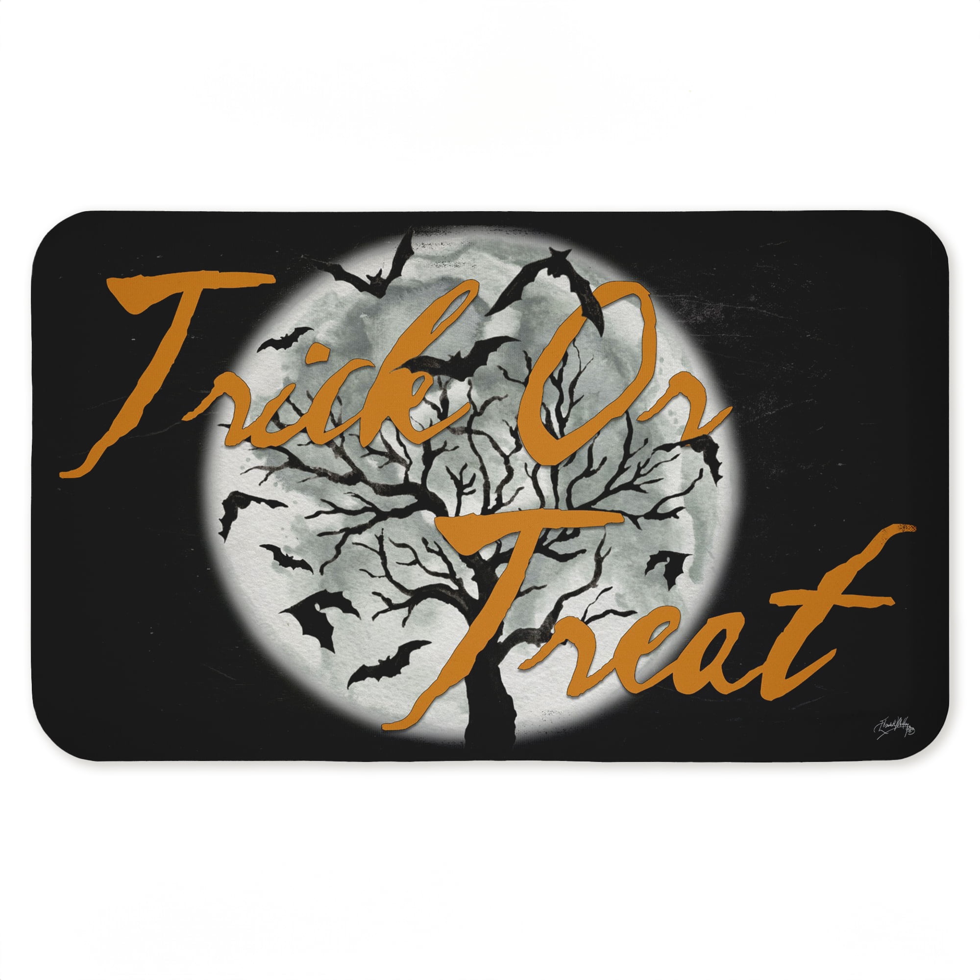 Stupell Industries Trick Or Treat Halloween Night Printed Anti-Fatigue Floor Mat, design by Elizabeth Medley
