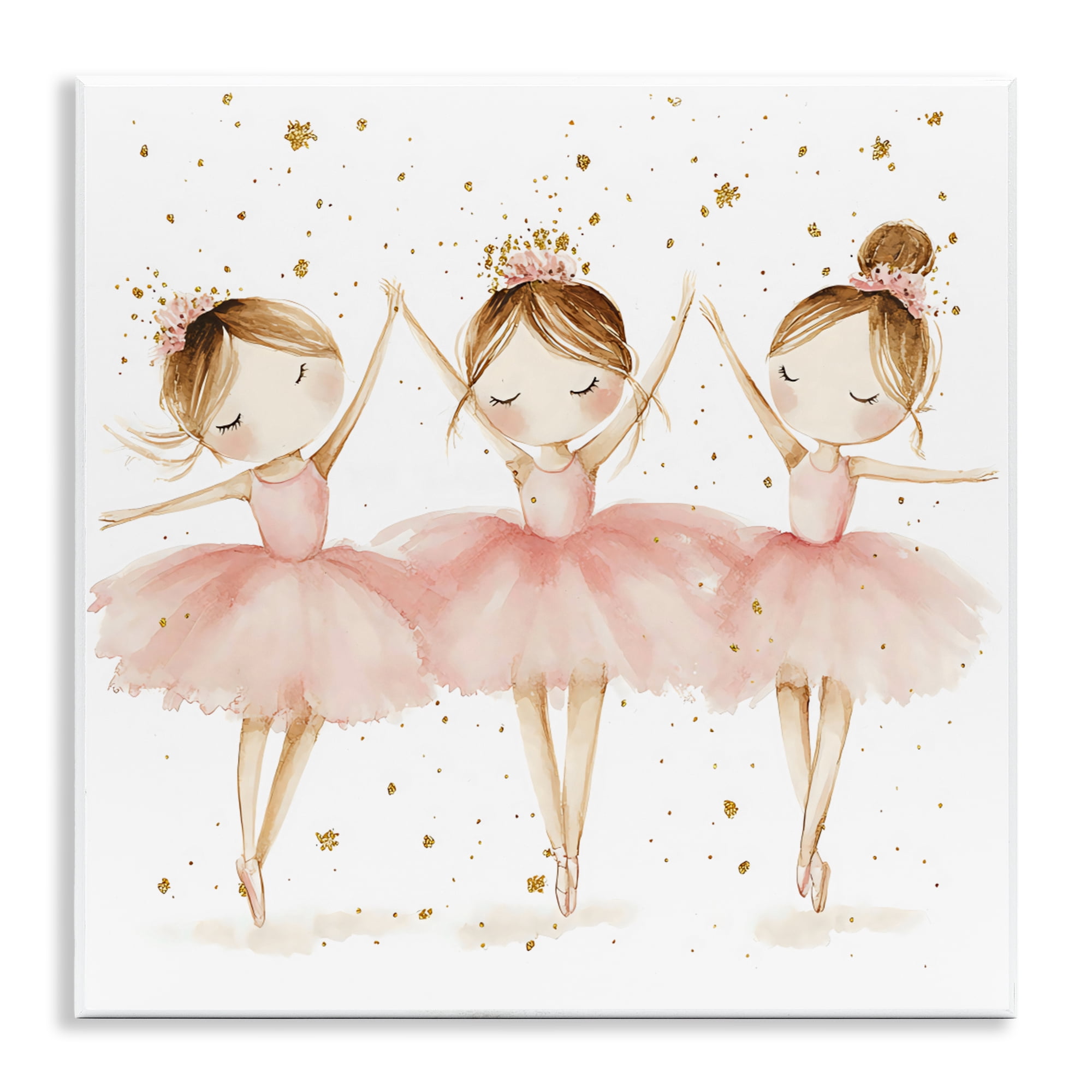 Stupell Industries Trio Of Ballerinas Wall Plaque Art, design by Creative Studio