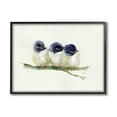 thumbnail image 1 of Stupell Industries Trio of Baby Swallows Birds Perched on Branch Animals & Insects Painting Black Framed Art Print Wall Art, 16 x 20, 1 of 8