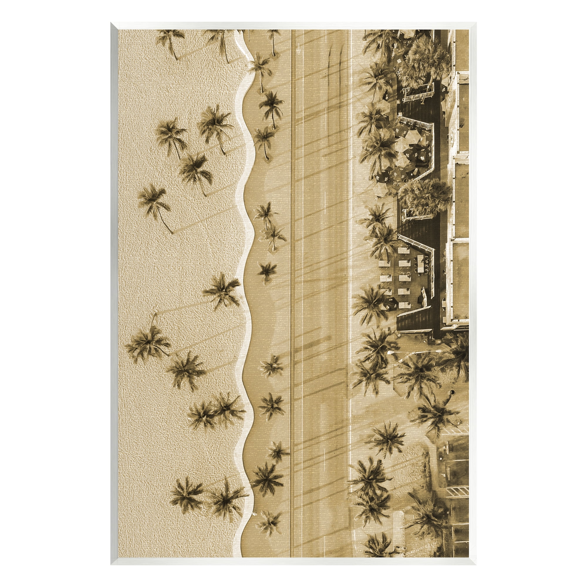 Stupell Industries Tropical Aerial View Landscape Photography Unframed ...