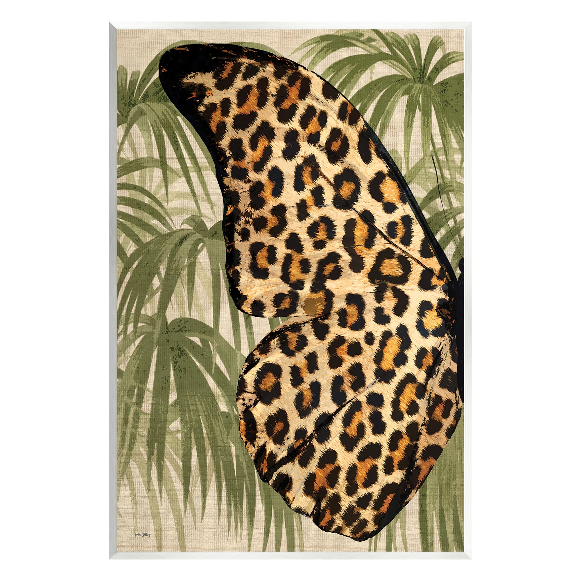Stupell Industries Tropical Animal Pattern Wing Animals & Insects Painting Unframed Art Print Wall Art, 13 x 19