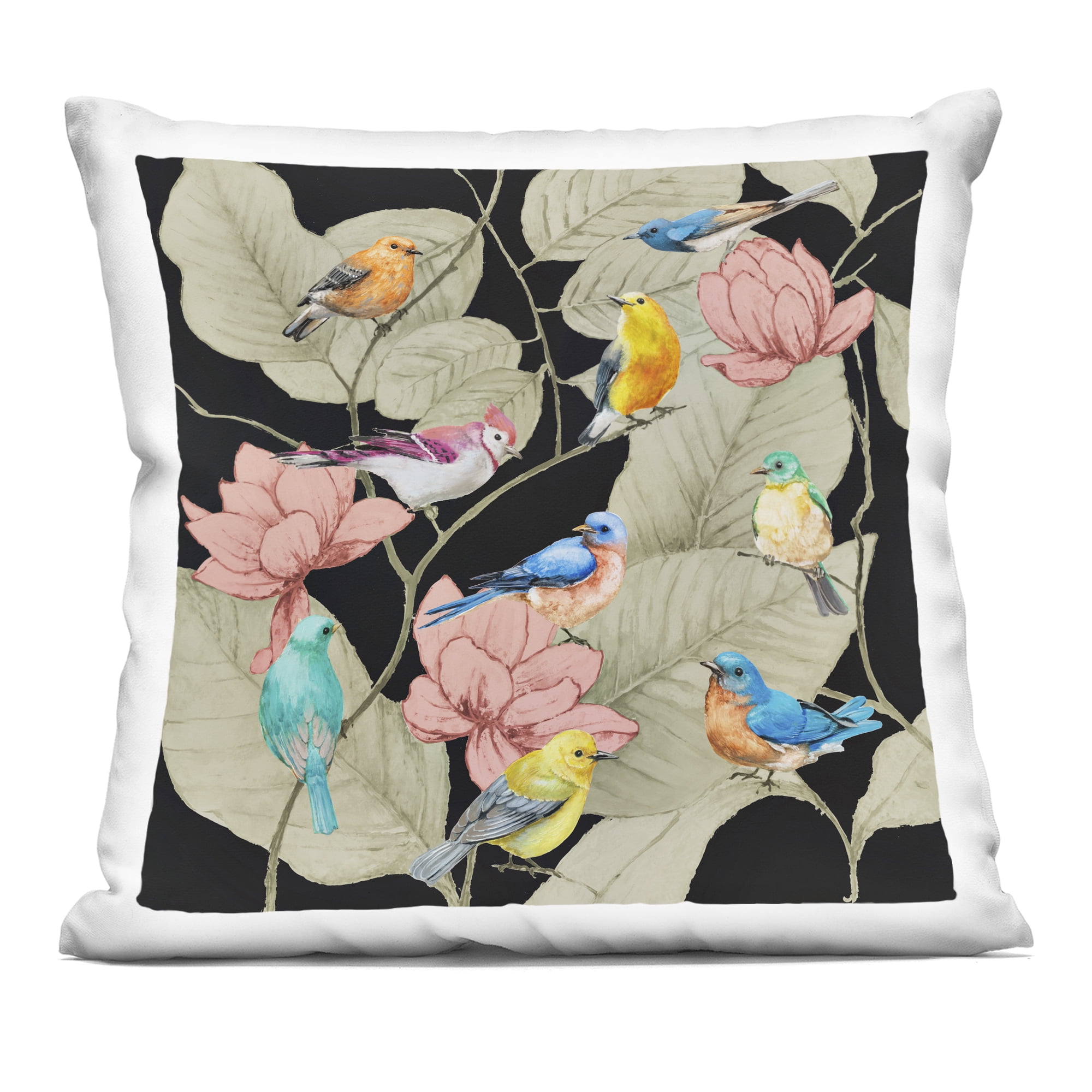 Stupell Industries Tropical Array of Birds Decorative Printed Throw Pillow, design by Lorenzo Collective