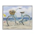 thumbnail image 1 of Stupell Industries Tropical Beach Coast Floral Bicycle Gray Framed Giclee Art, 20 x 16, by James Wiens, 1 of 7