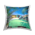 thumbnail image 1 of Stupell Industries Tropical Beach Vacation Palms Printed Throw Pillow Design by Steve Hunziker, 1 of 6