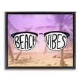 thumbnail image 1 of Stupell Industries Coastal Tropical Beach Vibes Black Floating Frame Canvas Art, 21 x 17, by Emily Navas, 1 of 8