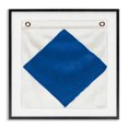 thumbnail image 1 of Stupell Industries Tropical Blue & White Nautical Flag Black Framed Giclee Art, 12 x 12, by James Wiens, 1 of 8