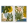 thumbnail image 1 of Stupell Industries Tropical Bohemian Plant Leaves Graphic Art Gray Framed Art Print Wall Art, Set of 2, Design by Victoria Barnes, 1 of 7