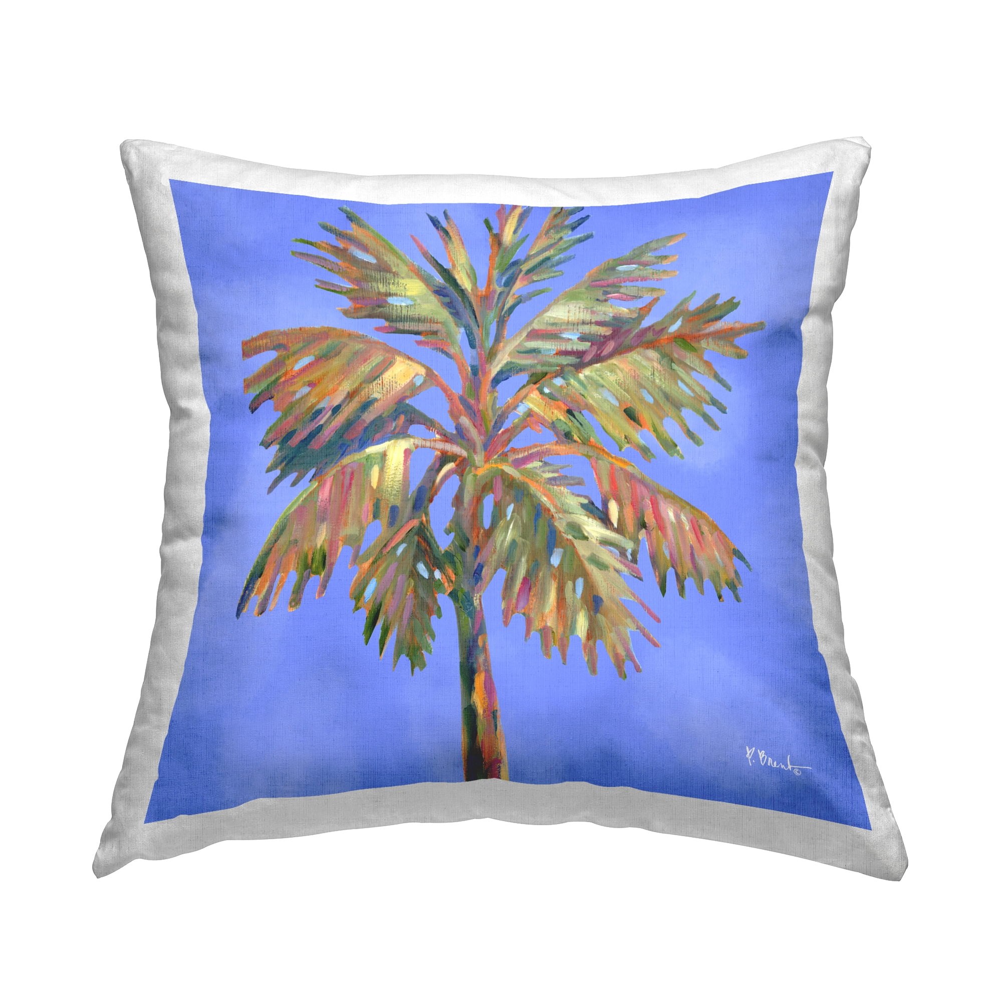 Stupell Industries Tropical Bondi Palm Decorative Printed Throw Pillow Design by Paul Brent.
