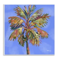 Stupell Industries Tropical Bondi Palm Plants & Flowers Painting Unframed Art Print Wall Art, 12 x 12