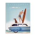 thumbnail image 1 of Stupell Industries Tropical California Beach Day with Dog Canvas Art, 16 x 20, by Martin Wickstrom, 1 of 7