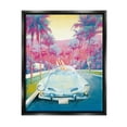 thumbnail image 1 of Stupell Industries Tropical Classic Car Transportation Painting Black Floater Framed Canvas Art Print Wall Art, 25 x 31, 1 of 10
