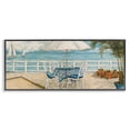 thumbnail image 1 of Stupell Industries Tropical Coastal Restaurant Overlook Black Framed Giclee Art, 30 x 13, by Charlene Olson, 1 of 7