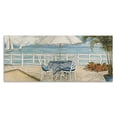 thumbnail image 1 of Stupell Industries Tropical Coastal Restaurant Overlook Canvas Art, 24 x 10, by Charlene Olson, 1 of 7