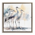 thumbnail image 1 of Stupell Industries Tropical Coastal Serenity Sea Birds Brown Floating Frame Canvas Art, 25 x 25, by Sally Kaye Barlow/Makaio Design, 1 of 7